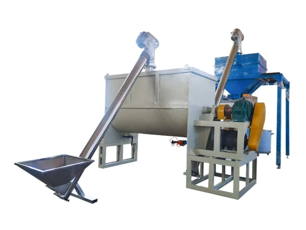 Chicken feed mixer