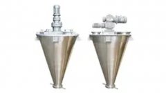 Conical twin screw mixer