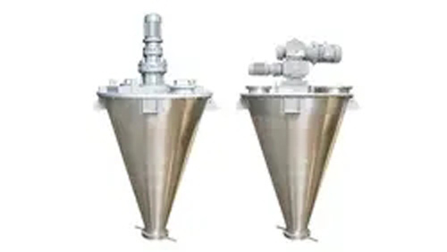 Conical twin screw mixer