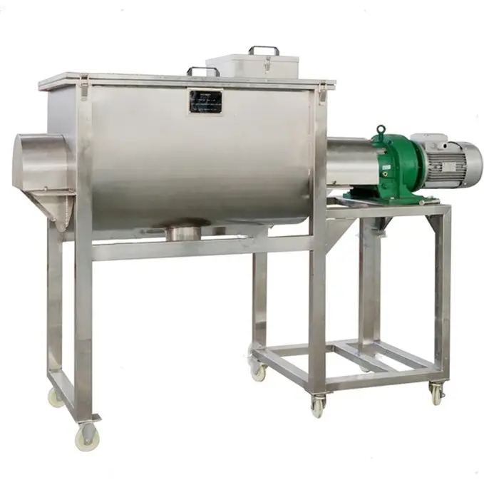 Vacuum horizontal ribbon mixer