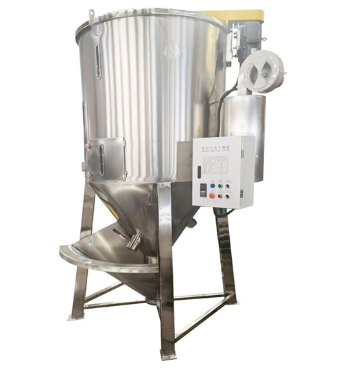 Vertical mixer for fibrous materials