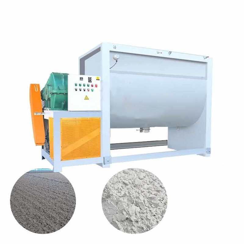 Horizontal double screw belt dry powder mixer