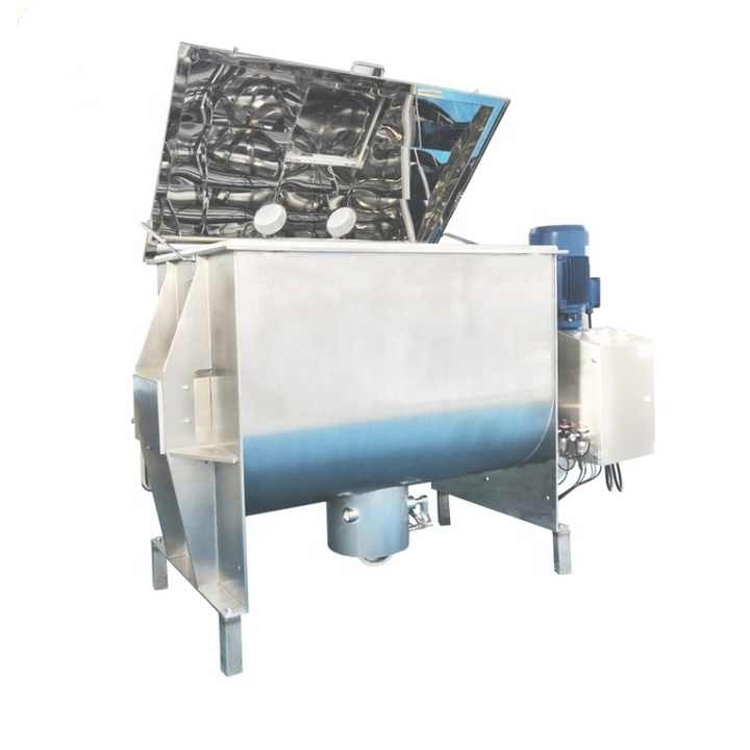 stainless steel horizontal industrial ribbon mixer dry powder mixing machine 