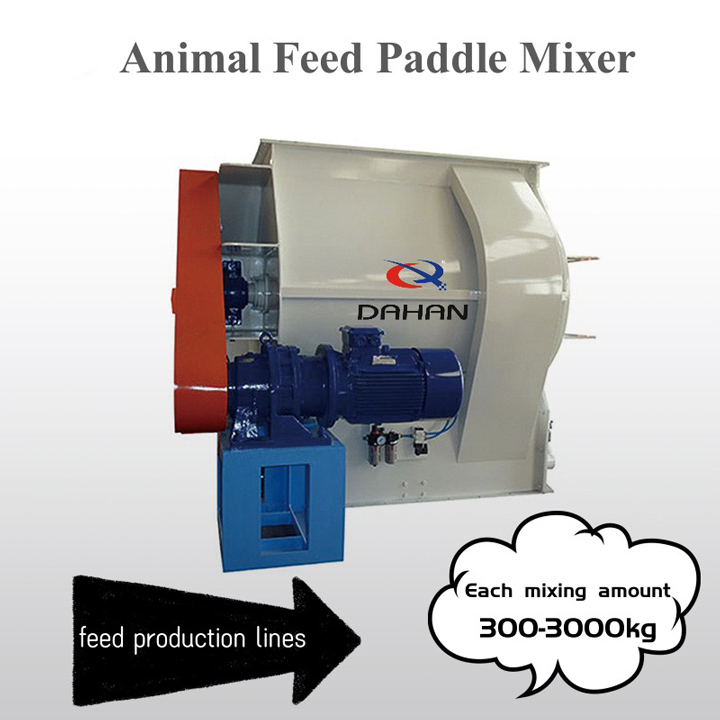 What is the function of animal feed paddle mixer?