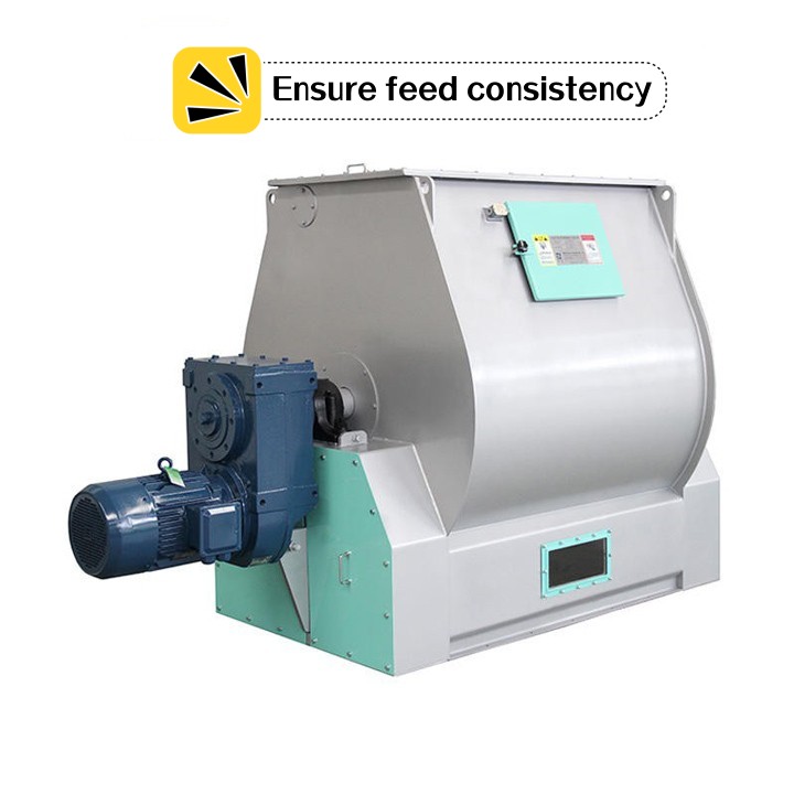 What is the function of animal feed paddle mixer?